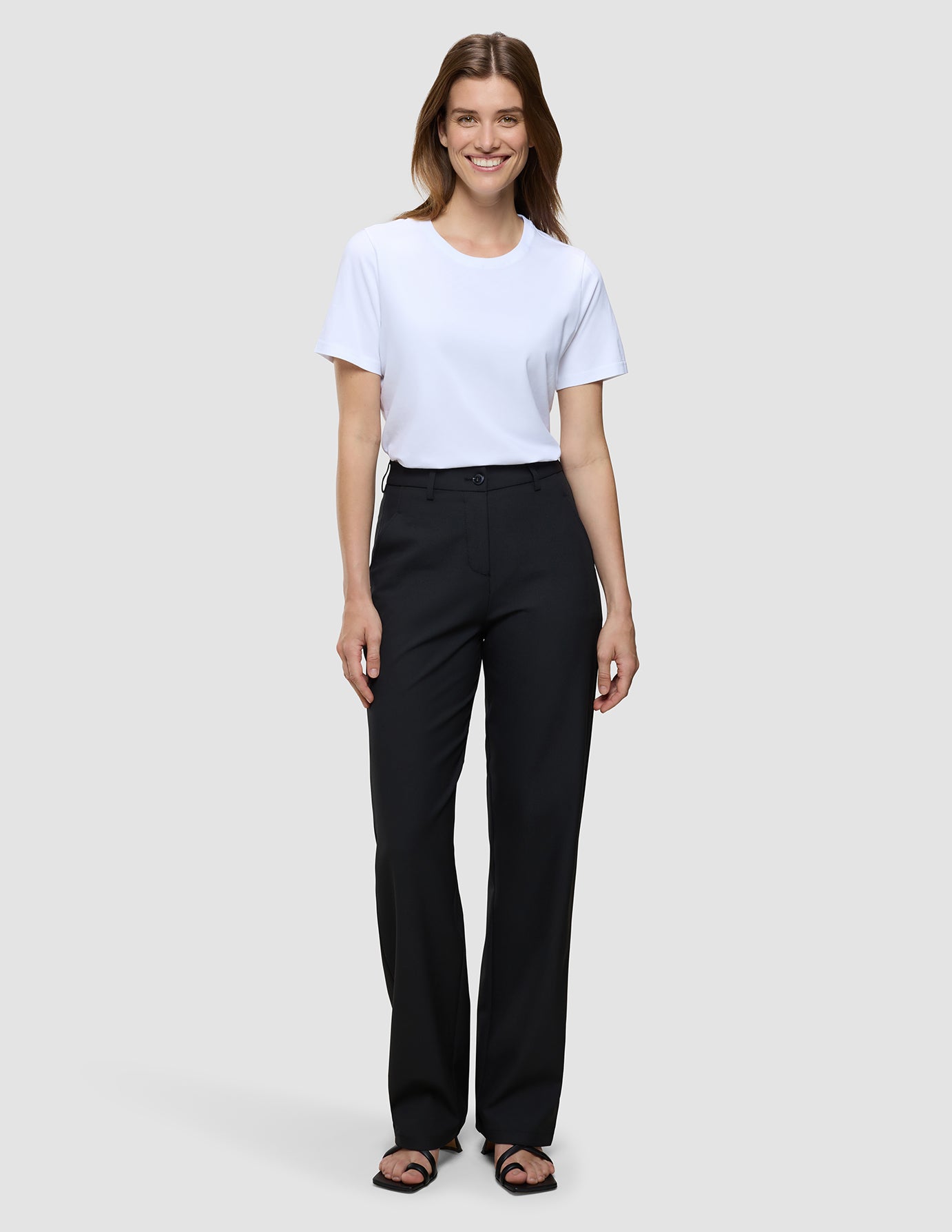 Essential Pants Straight Black